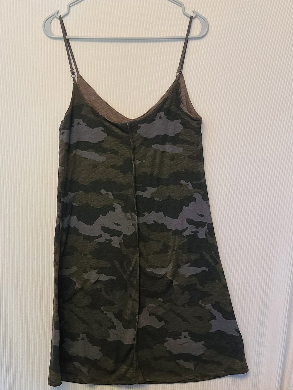 ATM Anthony Thomas Melillo Olive & Gray Camo mini dress size XS
